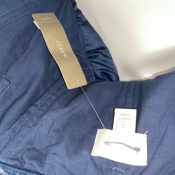 NWT J Crew Alexia Strapless Silk A Line Pebble Blue Dress New Cocktail Formal 2 - Picture 7 of 15